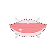 입술필러&입꼬리보톡스로 볼륨감 개선.