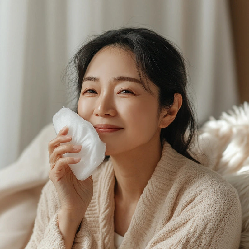 One of the important facelift recovery tips is to use ice packs to reduce swelling. 